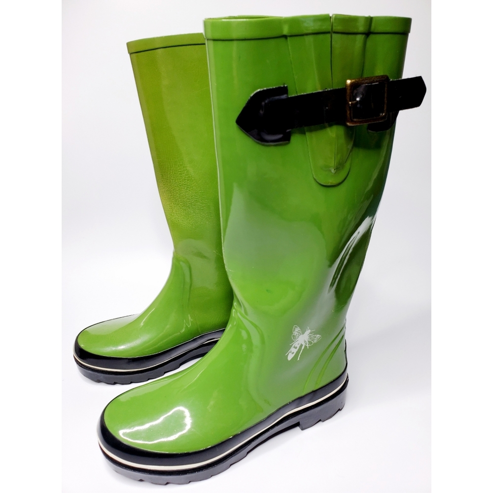Kate Spade Size 6 Green Rain Boots